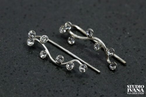 Ear cuff steentjes - 925 sterling silver