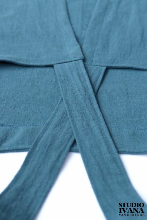 Linnen schort - blauw