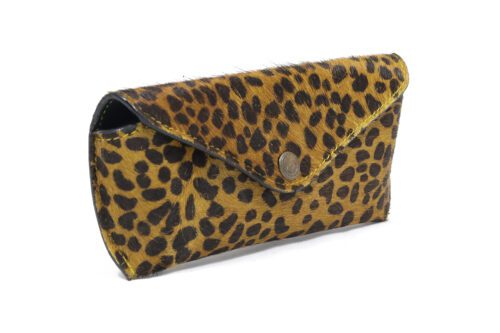 Lederen brillenhoes print SIB0619 - voorkant